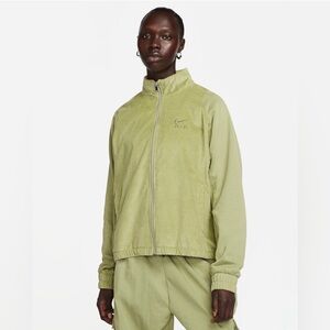 Nike Air Sage Green Zip Corduroy Track Jacket